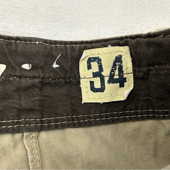Vintage Union Bay Khaki Beige Hunting Fishing Outdoor Utility Cargo Pants Men 34 - Picture 7 of 12